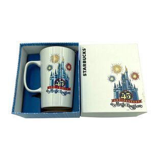 Starbucks & Disney World 45th Anniversary Magic Kingdom Ceramic Coffee Mug NIB
